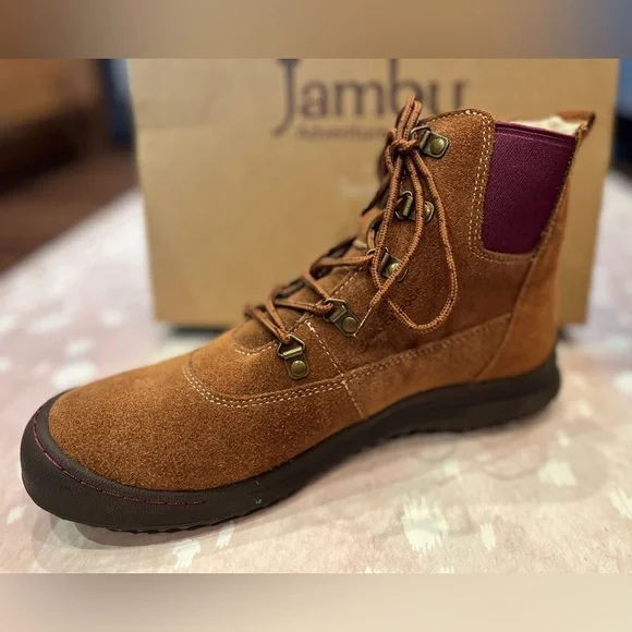 Jambu Shoes New Jambu Womens Woodstock Lace Up Casual Boots